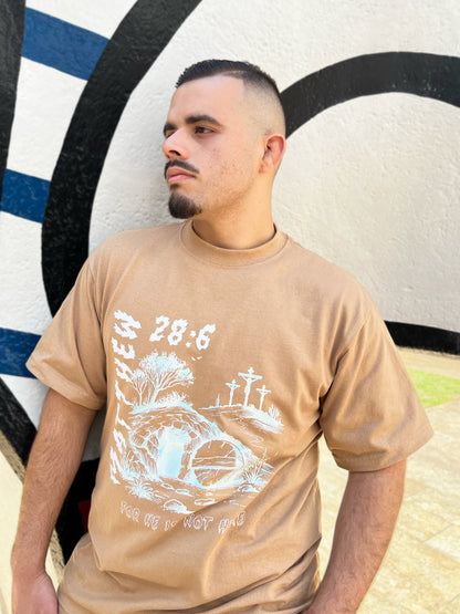 He Is Risen Khaki T-Shirt
