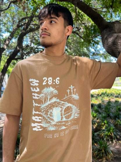 He Is Risen Khaki T-Shirt